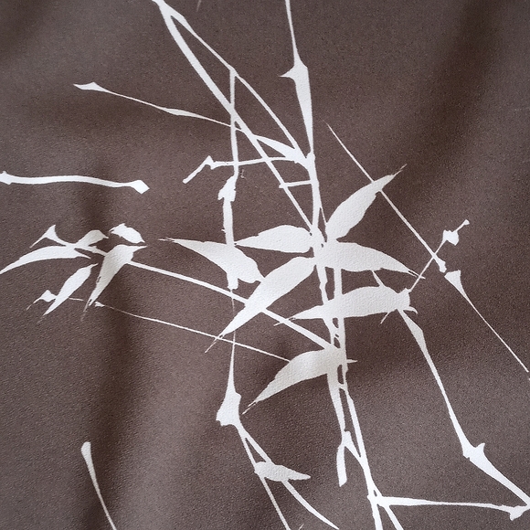 Banana Republic Women's Neutral Taupe Brown Cream Bamboo Straight Pencil Skirt 0 - Picture 8 of 9